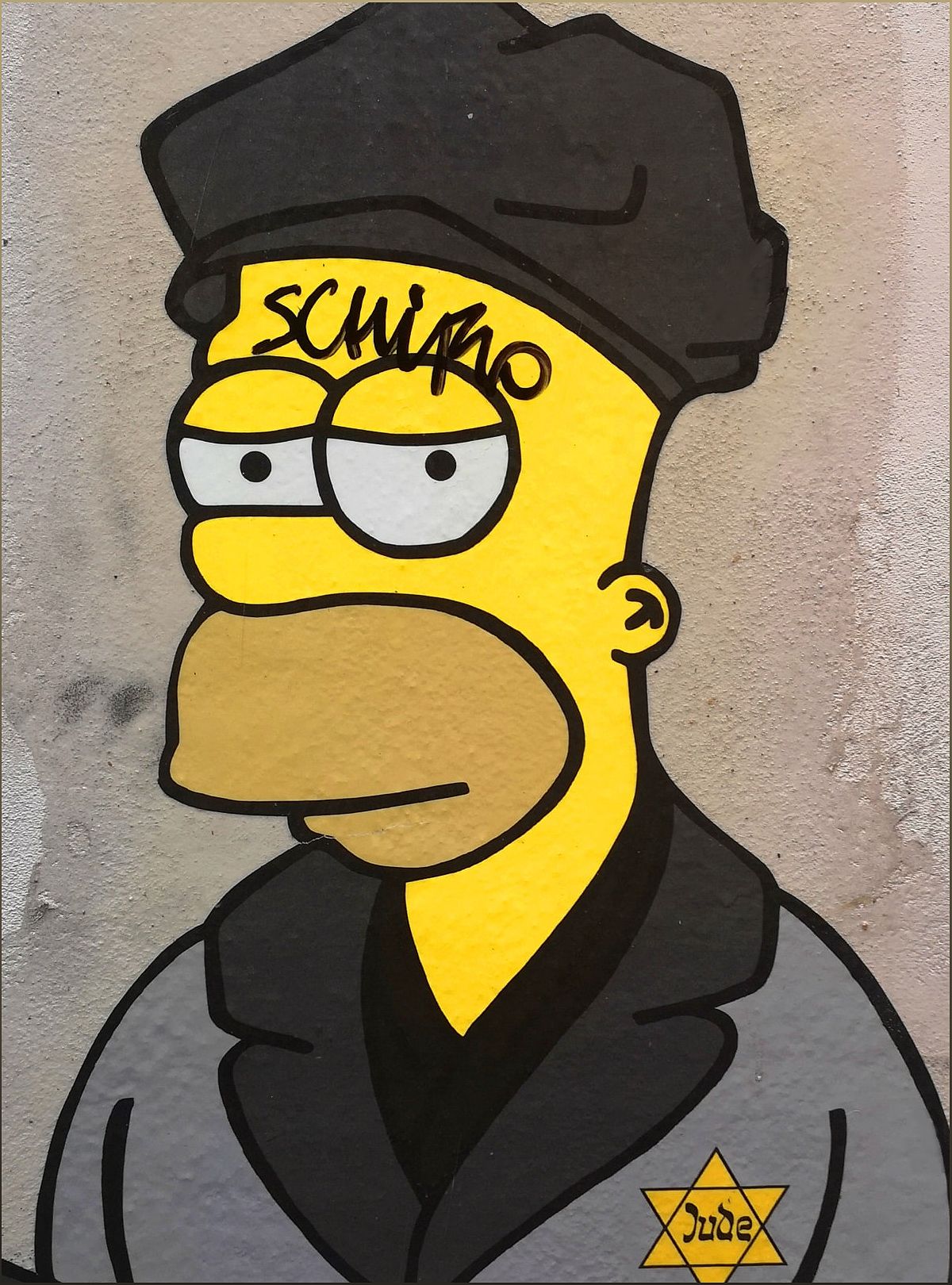 Antisemitic Vandalism Targets Simpsons Murals in Milan - 1695582521