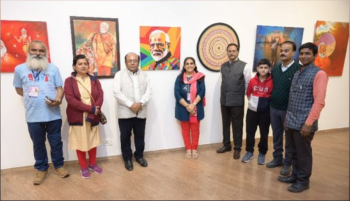 MODI@20 National Painting Exhibition: A Celebration of Prime Minister Narendra Modi's Political Journey - 1582393627
