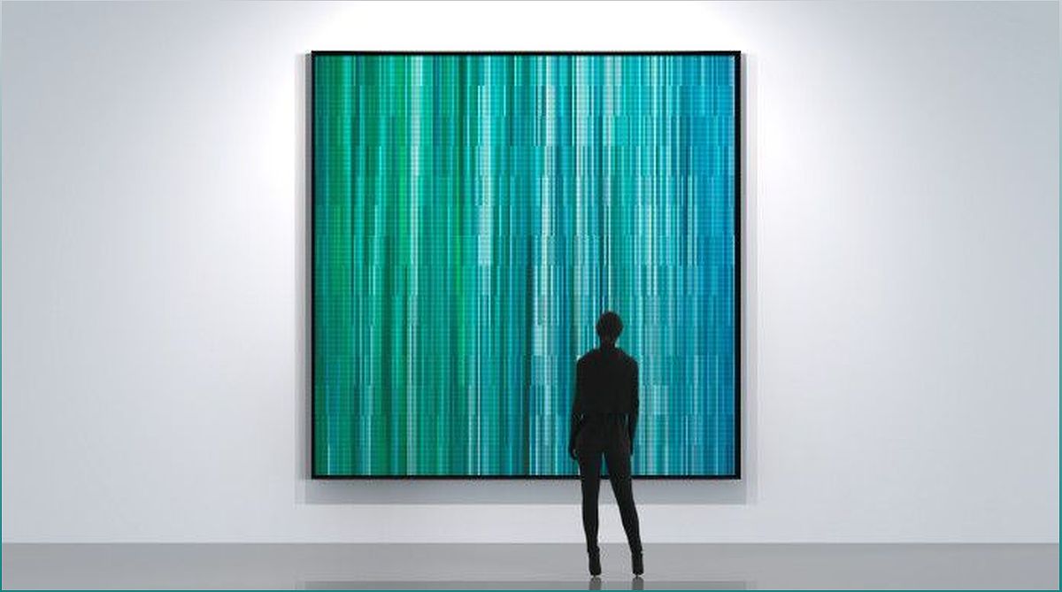 Unveiling 'Flashbacks, Green Lines': A Captivating Kinetic Installation at Art Miami 2023 - -1862052985